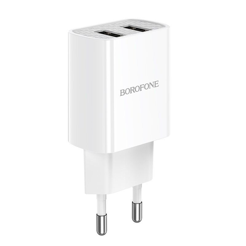 СЗУ Borofone BA53A (2USB/2,1A) (белый)