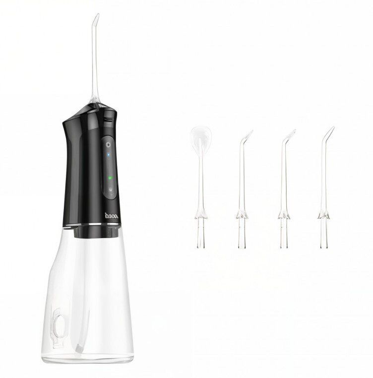 HOCO HP61 Електричний іригатор для ротової порожнини з великим резервуаром для води, ЧОРНИЙ HOCO HP61 Електричний іригатор для ротової порожнини з великим резервуаром для води, ЧОРНИЙ