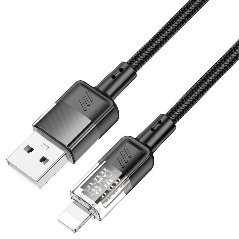 USB кабель HOCO U129 USB - Lightning ЧОРНИЙ USB кабель HOCO U129 USB - Lightning ЧОРНИЙ