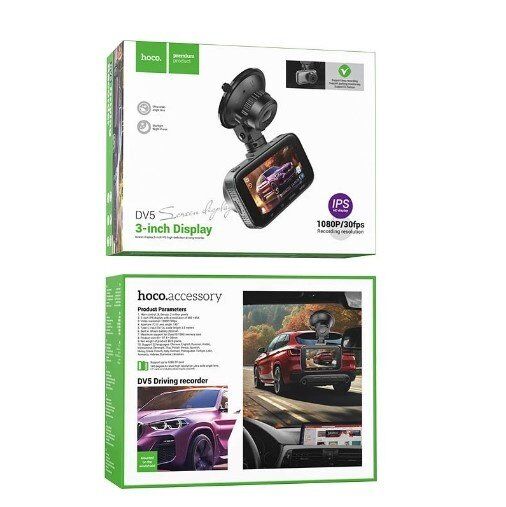 Автомобільний відеореєстратор HOCO DV5 3-дюймовий IPS-екран, iron gray Автомобільний відеореєстратор HOCO DV5 3-дюймовий IPS-екран, iron gray