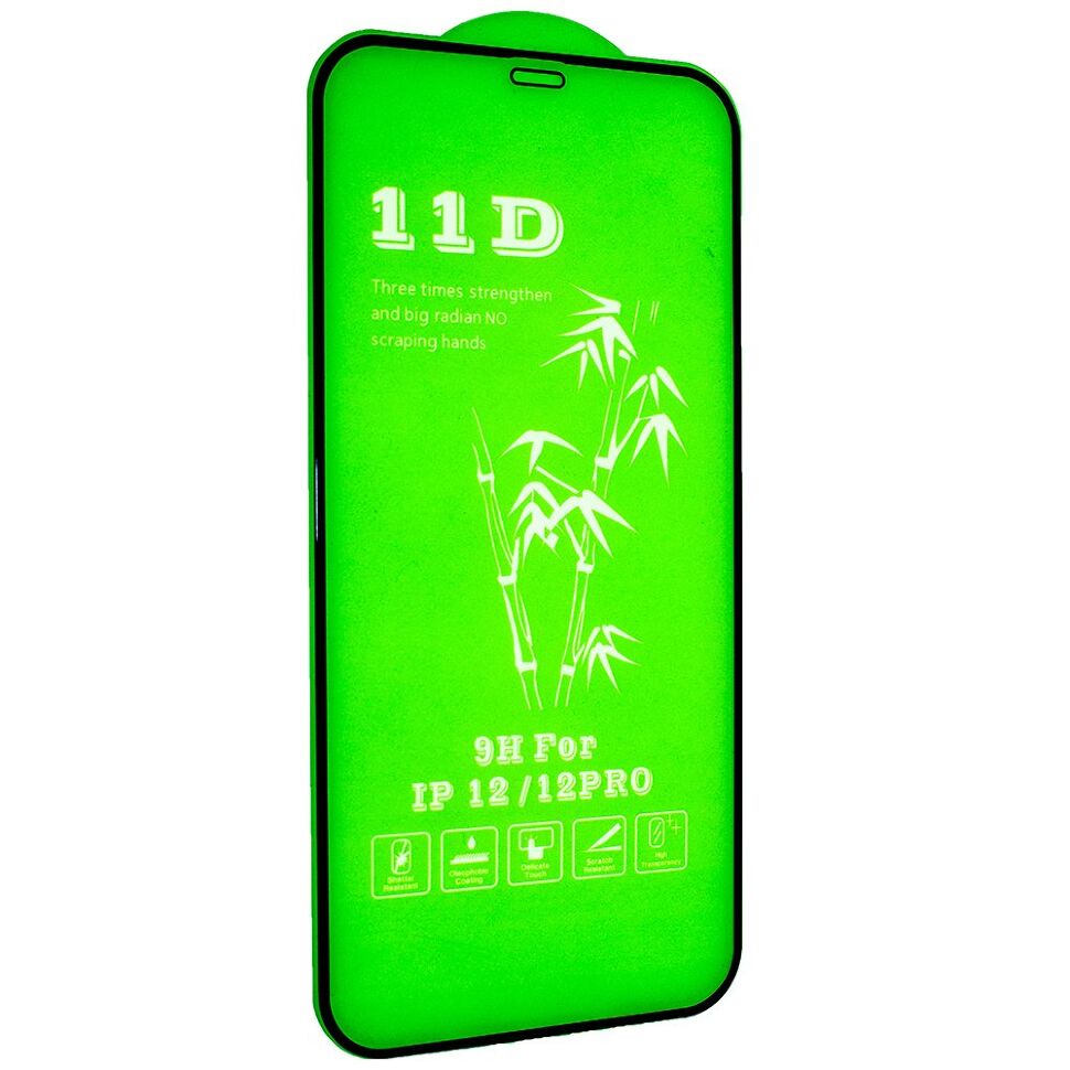 Захисне скло 11D для APPLE IPHONE 12 / 12 PRO 6,1" ЧОРНИЙ Захисне скло 11D для APPLE IPHONE 12 / 12 PRO 6,1" ЧОРНИЙ
