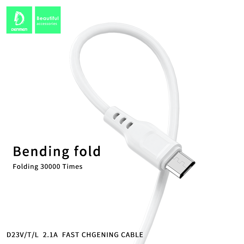 Кабель USB Denmen D23V USB - micro USB (2.1A)