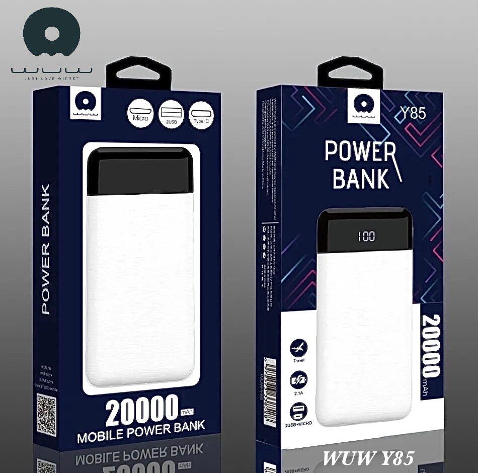 Power Bank WUW Y85 20000 mAh Power Bank WUW Y85 20000 mAh