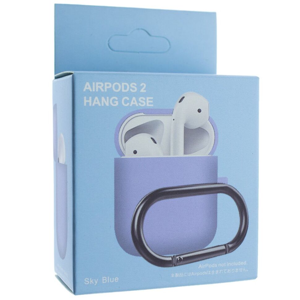 Чохол для Apple AirPods 2 з карабіном з'єднаний Чохол для Apple AirPods 2 з карабіном з'єднаний