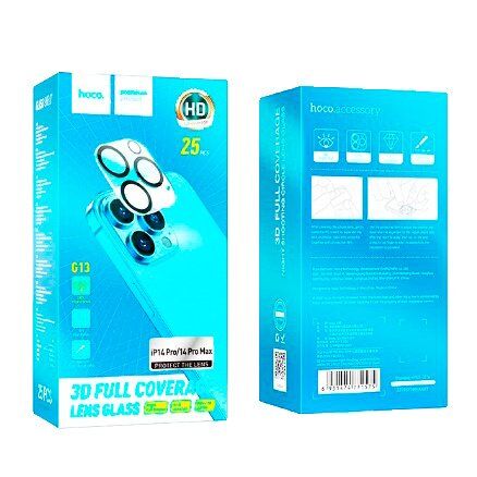 Скло для камери HOCO G13 для APPLE iPhone 15 | iPhone 15 PLUS, ЧОРНИЙ