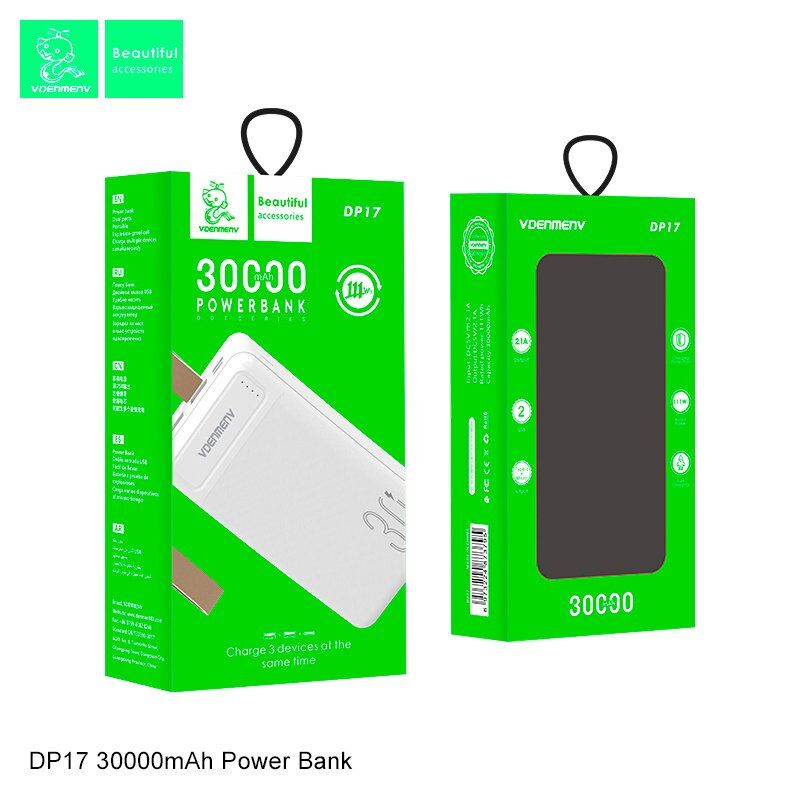 POWER BANK DENMEN DP17 30000mAh 2.1A POWER BANK DENMEN DP17 30000mAh 2.1A