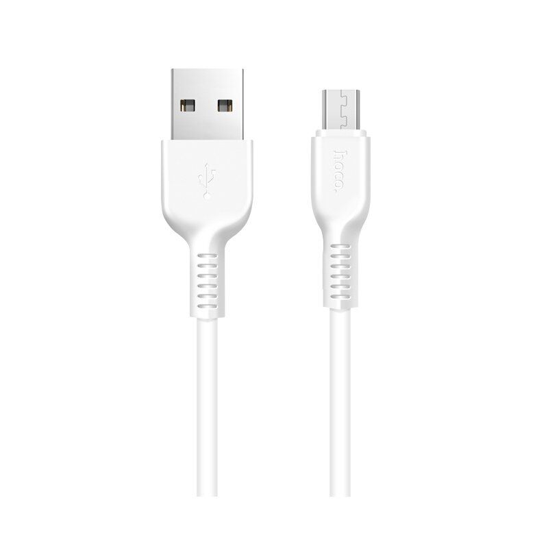 USB кабель HOCO X20 USB - micro USB 2.4A 1 метр, білий USB кабель HOCO X20 USB - micro USB 2.4A 1 метр, білий
