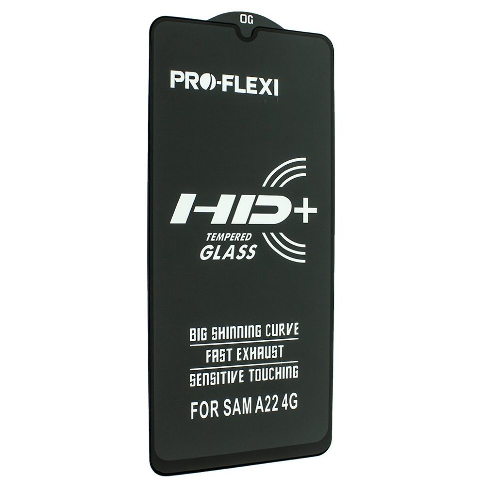 Захисне скло PRO-FLEXI HD+ SAMSUNG A225 Galaxy A22 (2021) ЧОРНИЙ