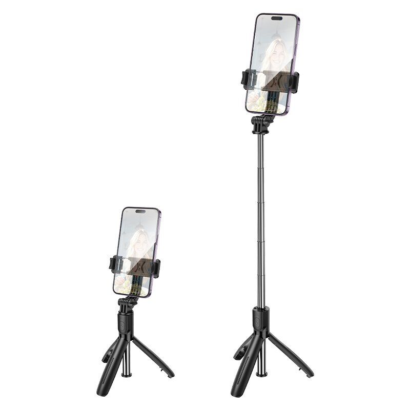 Монопод для селфі з триногою Borofone BY13 Nube live, ЧОРНИЙ Монопод для селфі з триногою Borofone BY13 Nube live, ЧОРНИЙ