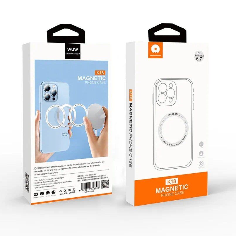 Накладка пластикова матова WUW K18 MAGSAFE APPLE iPhone 12 PRO MAX 6,7"