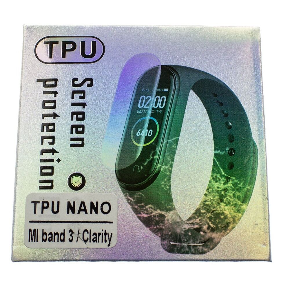 Плівка захисна TPU NANO XIAOMI Mi Band 3 в УПАКОВЦІ, прозора Плівка захисна TPU NANO XIAOMI Mi Band 3 в УПАКОВЦІ, прозора