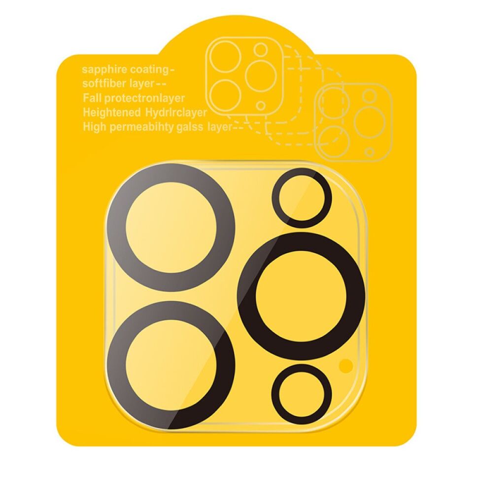 Скло для камери HOCO G13 для APPLE iPhone 15 PRO | iPhone 15 PRO MAX, ЧОРНИЙ