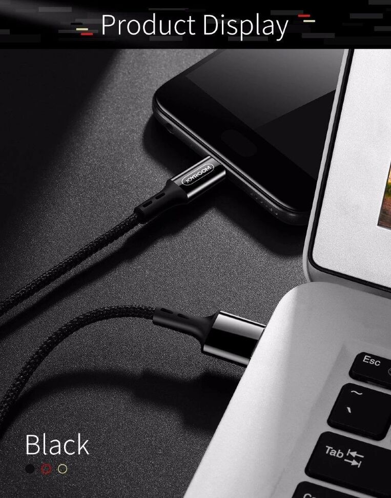 Кабель USB JOYROOM S-M351 USB - micro USB ЧОРНИЙ Кабель USB JOYROOM S-M351 USB - micro USB ЧОРНИЙ