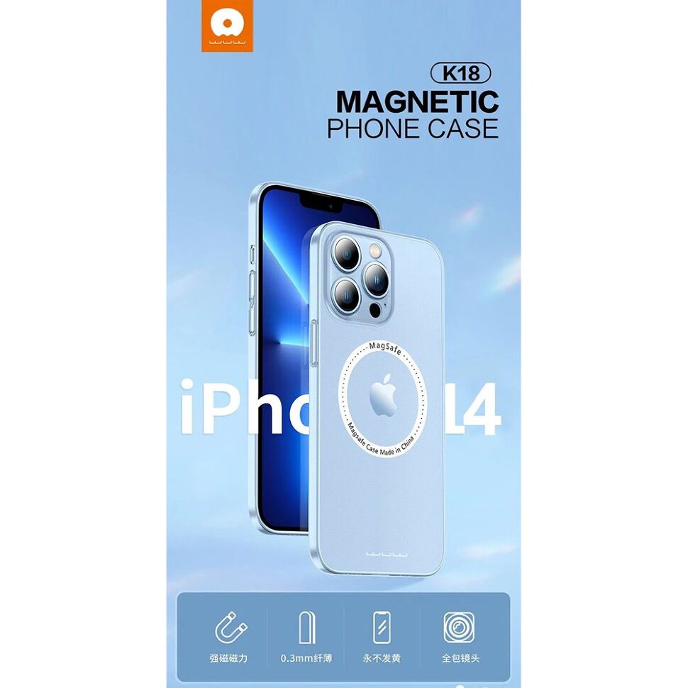 Накладка пластикова матова WUW K18 MAGSAFE APPLE iPhone 14 6,1"