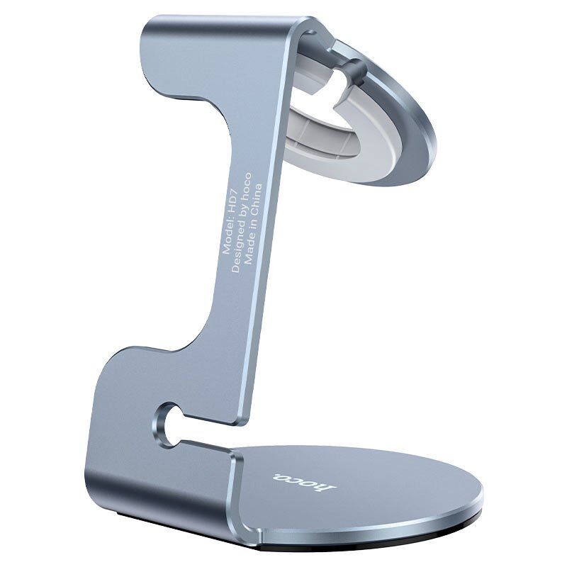 Настільний тримач HOCO HD7 для годинника сiрий