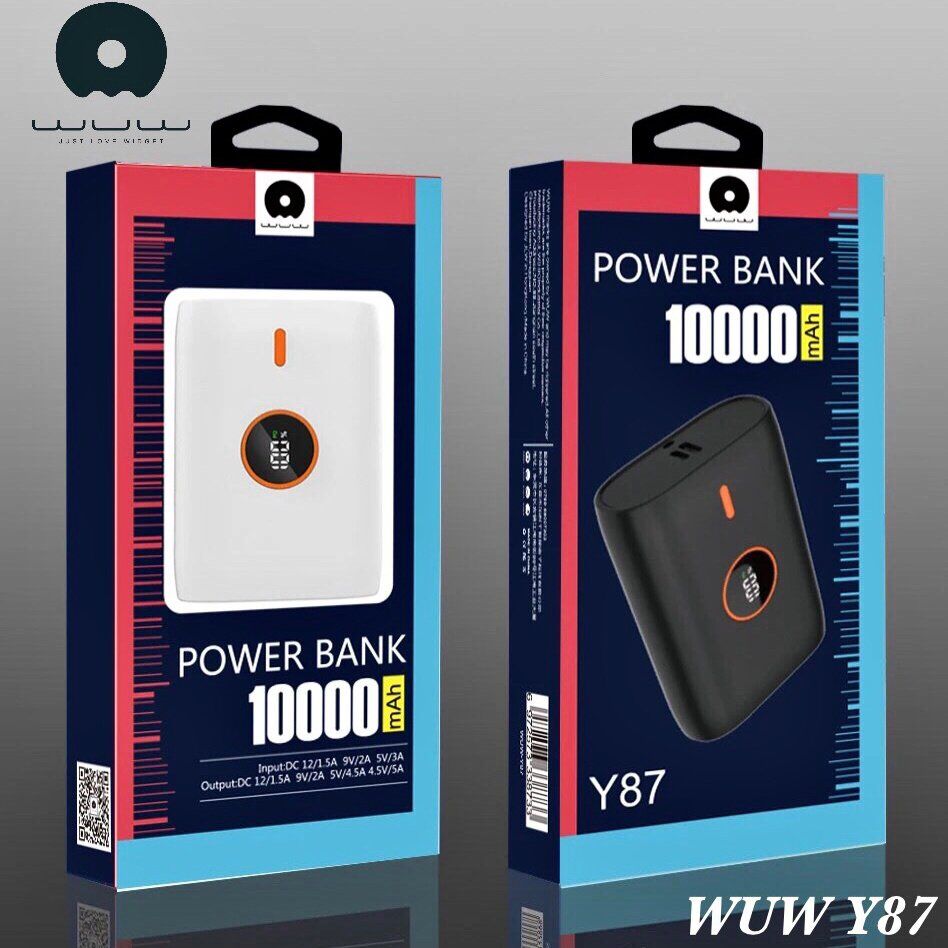 Power Bank WUW Y87 10000 mAh ЧОРНИЙ Power Bank WUW Y87 10000 mAh ЧОРНИЙ
