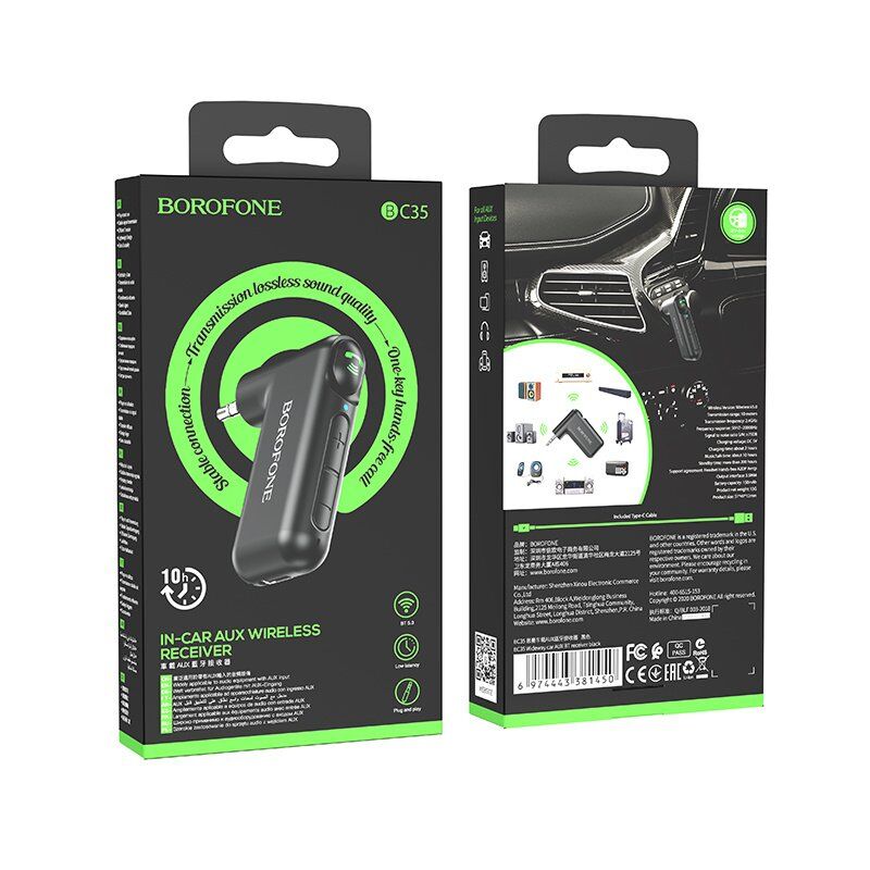 Bluetooth-аудіоадаптер Borofone BC35, чорний