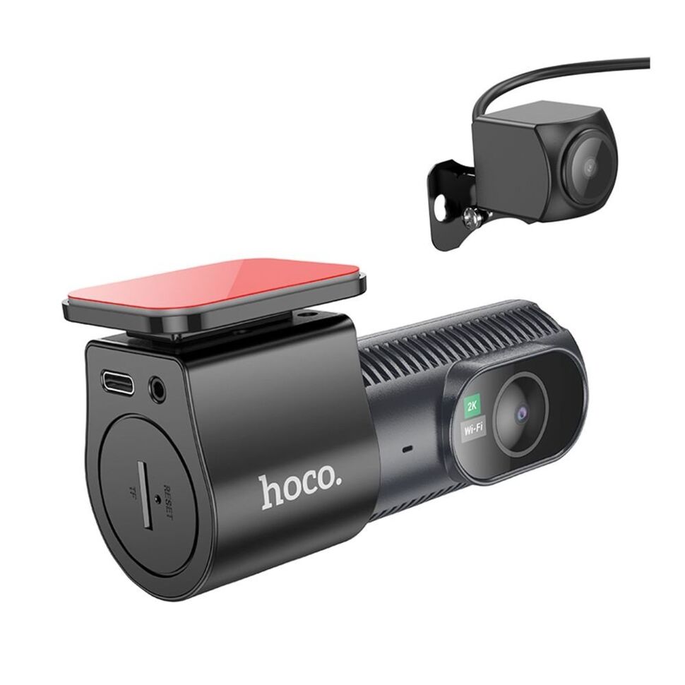 Автомобільний відеореєстратор HOCO DV8 2K, WI-FI, чорний Автомобільний відеореєстратор HOCO DV8 2K, WI-FI, чорний