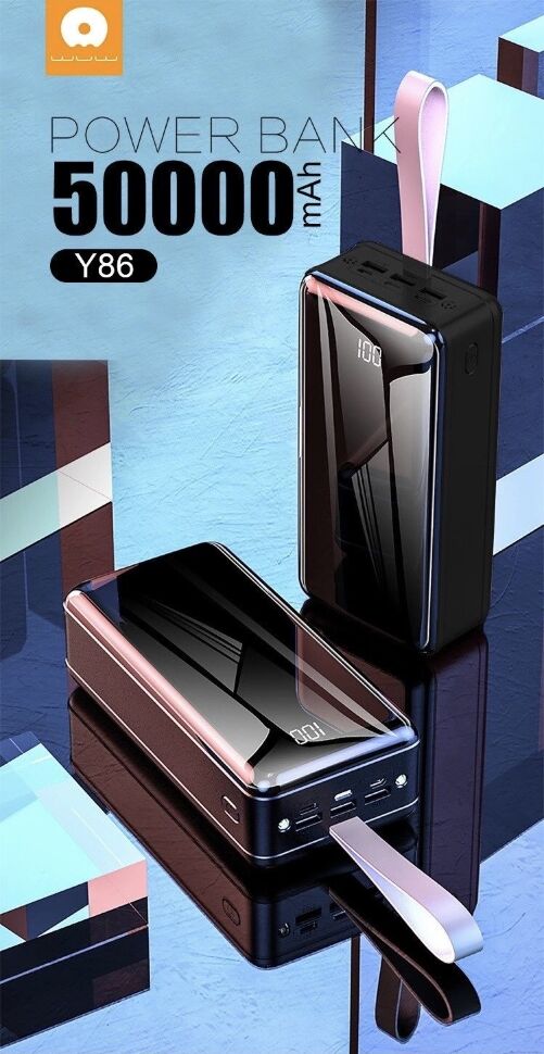 Power Bank WUW Y86 50000 mAh ЧОРНИЙ