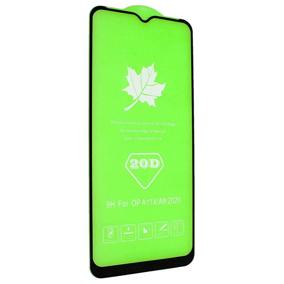 Захисне скло 20D OPPO A16 | A31 | SAMSUNG A12 | A02 | A02S ЧОРНИЙ