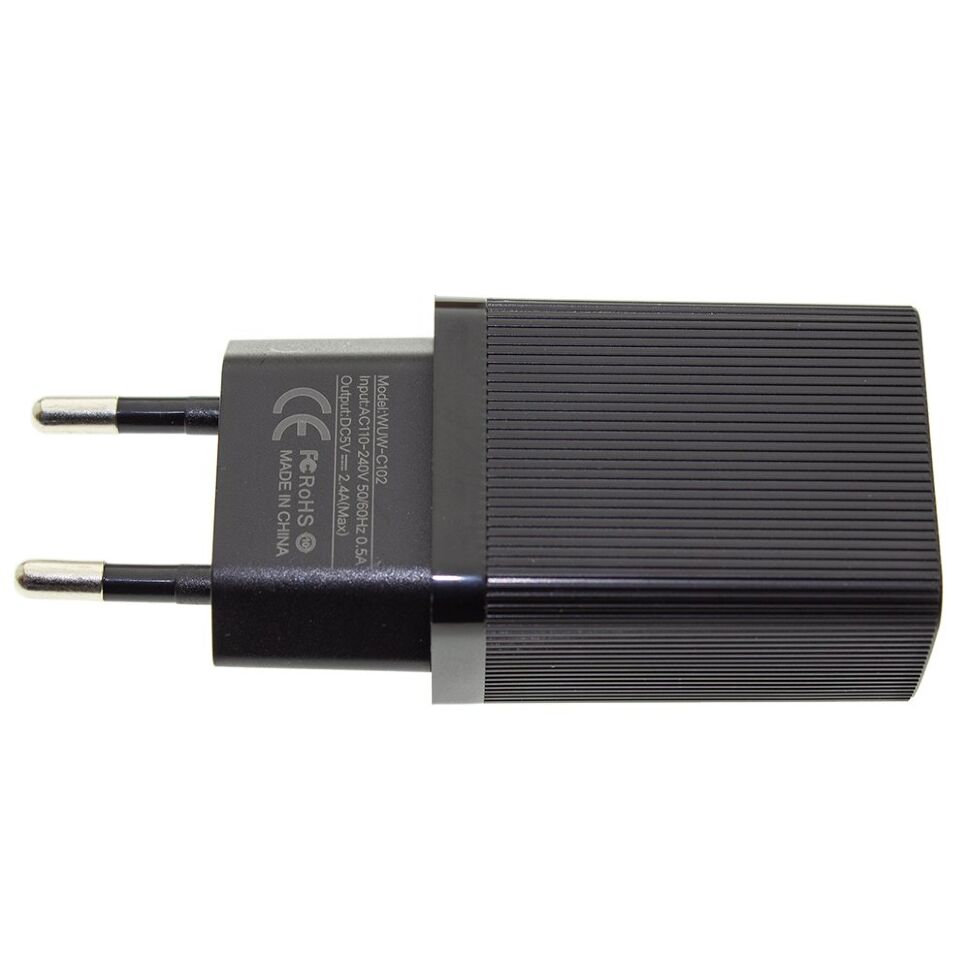 Мережевий зарядний пристрій WUW C102 2.4A 2USB Мережевий зарядний пристрій WUW C102 2.4A 2USB