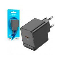 Мережевий зарядний пристрій BOROFONE BAS13A Erudite PD20W USB-C, чорний Мережевий зарядний пристрій BOROFONE BAS13A Erudite PD20W USB-C, чорний