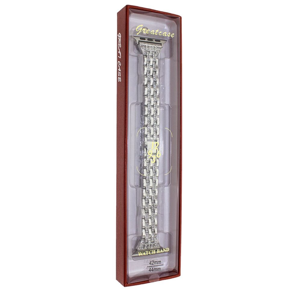 Ремінець металевий стрази SMART BUCKLE TWO LINE APPLE WATCH 42 | 44 MM №1 Ремінець металевий стрази SMART BUCKLE TWO LINE APPLE WATCH 42 | 44 MM №1