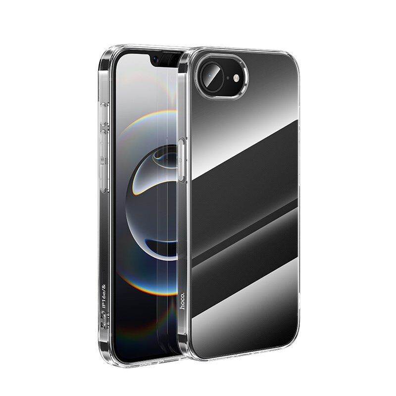 Силиконовая накладка HOCO LIGHT SERIES для APPLE iPhone 16E 6.1", прозрачный Силиконовая накладка HOCO LIGHT SERIES для APPLE iPhone 16E 6.1", прозрачный