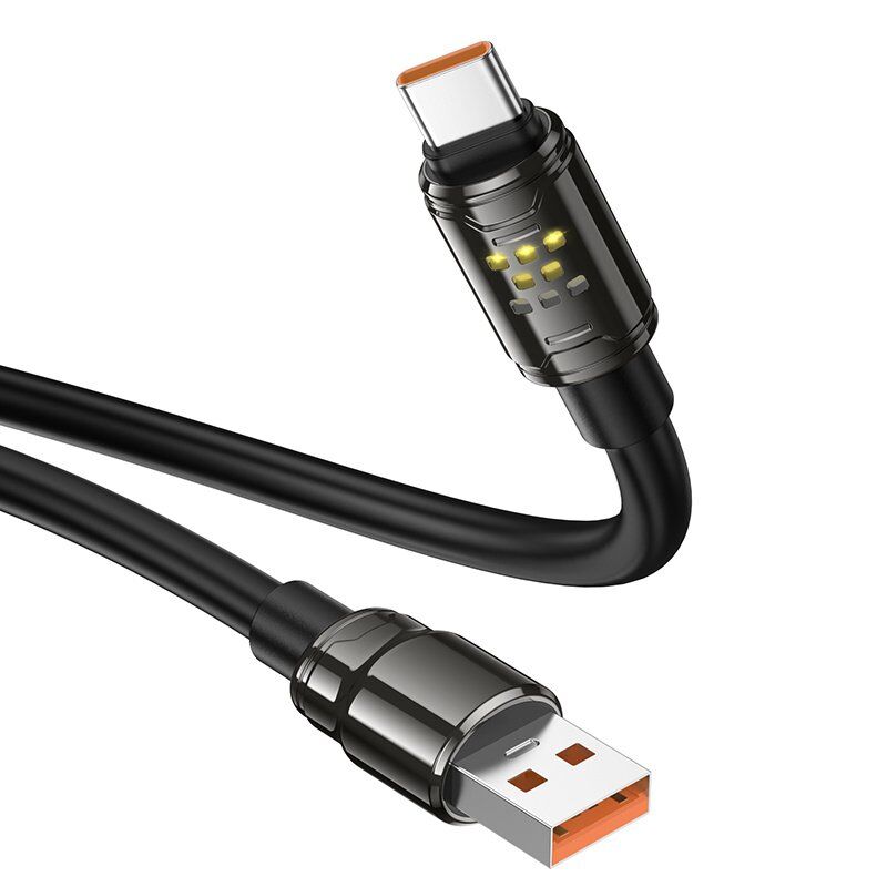 USB кабель HOCO U143 USB - Type-C 5A, 1 метр, чорний USB кабель HOCO U143 USB - Type-C 5A, 1 метр, чорний