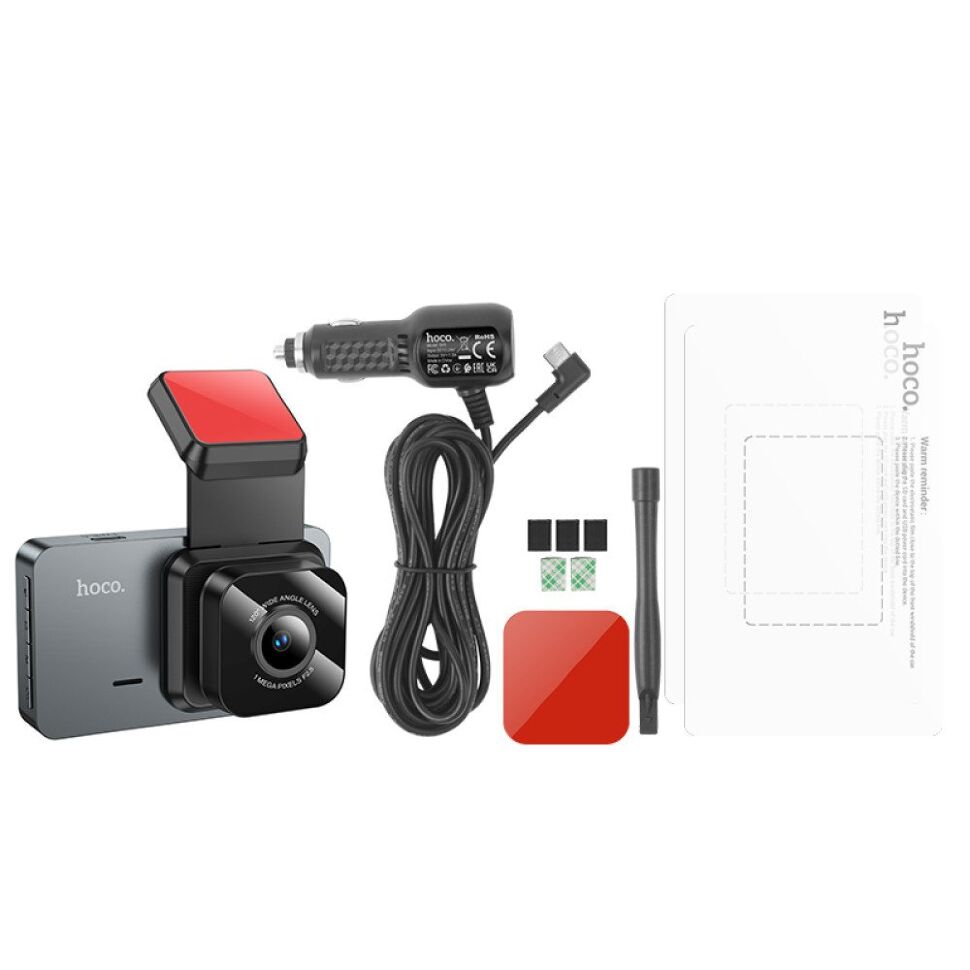 Автомобільний відеореєстратор HOCO DV9, сірий Автомобільний відеореєстратор HOCO DV9, сірий