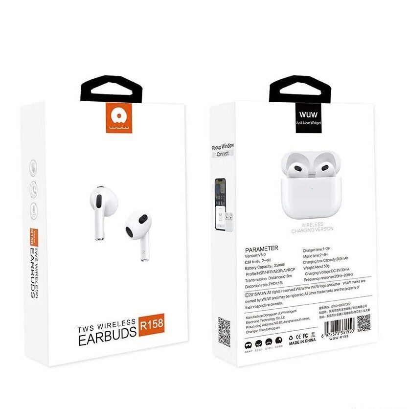 Бездротові навушники WUW R158 TWS Wireless earbuds (40) Бездротові навушники WUW R158 TWS Wireless earbuds (40)