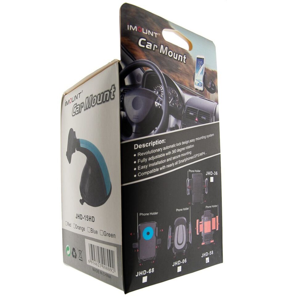 Автомобільний тримач 12HD58 на лобове скло ЧЕРВОНИЙ Автомобільний тримач 12HD58 на лобове скло ЧЕРВОНИЙ