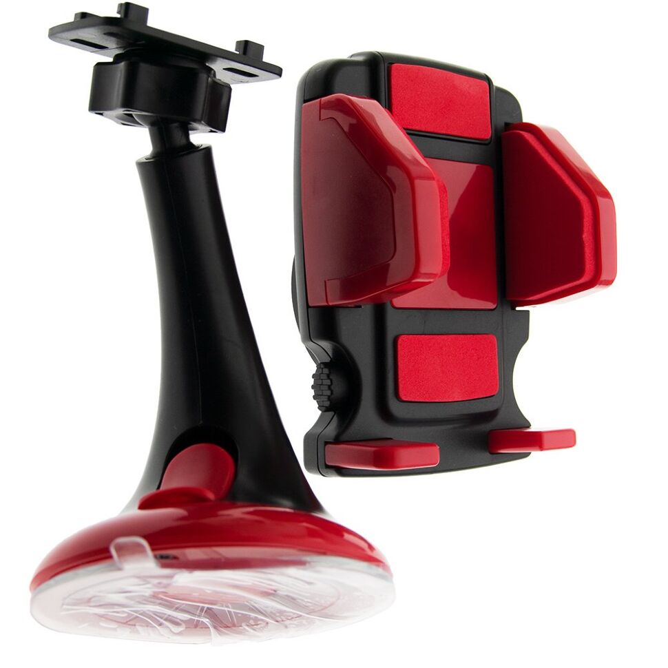 Автомобільний тримач 12HD58 на лобове скло ЧЕРВОНИЙ Автомобільний тримач 12HD58 на лобове скло ЧЕРВОНИЙ