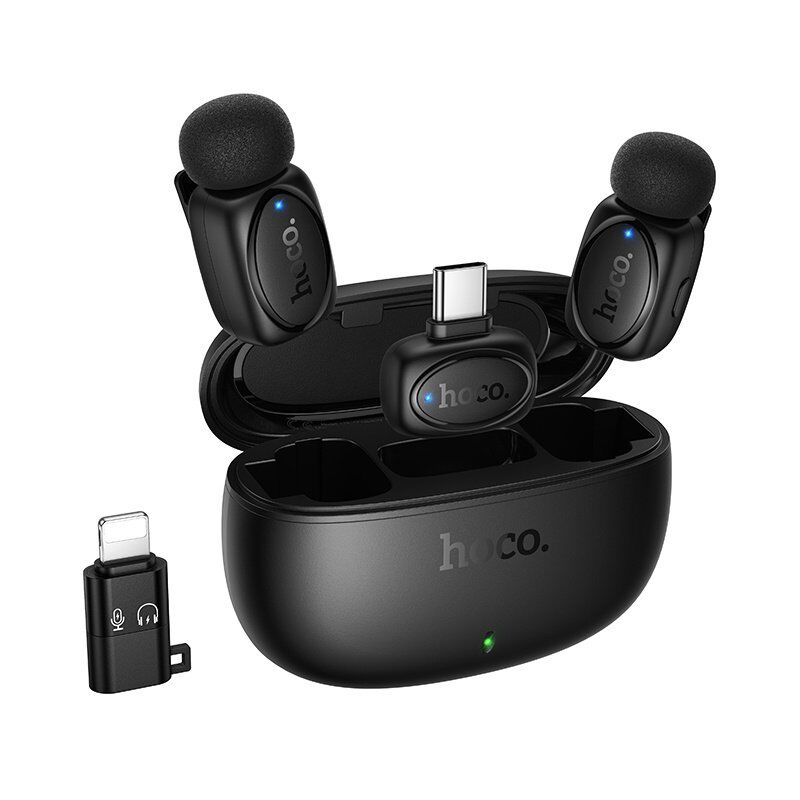 Бездротовий петличний мікрофон HOCO L19 Graceful Lightning / TYPE-C