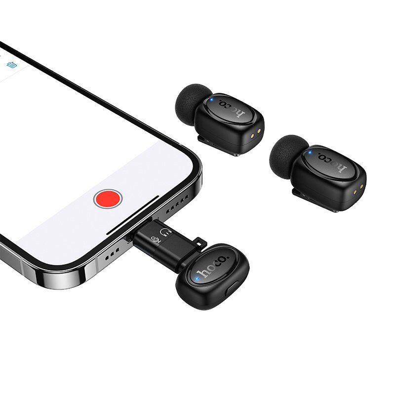 Бездротовий петличний мікрофон HOCO L19 Graceful Lightning / TYPE-C