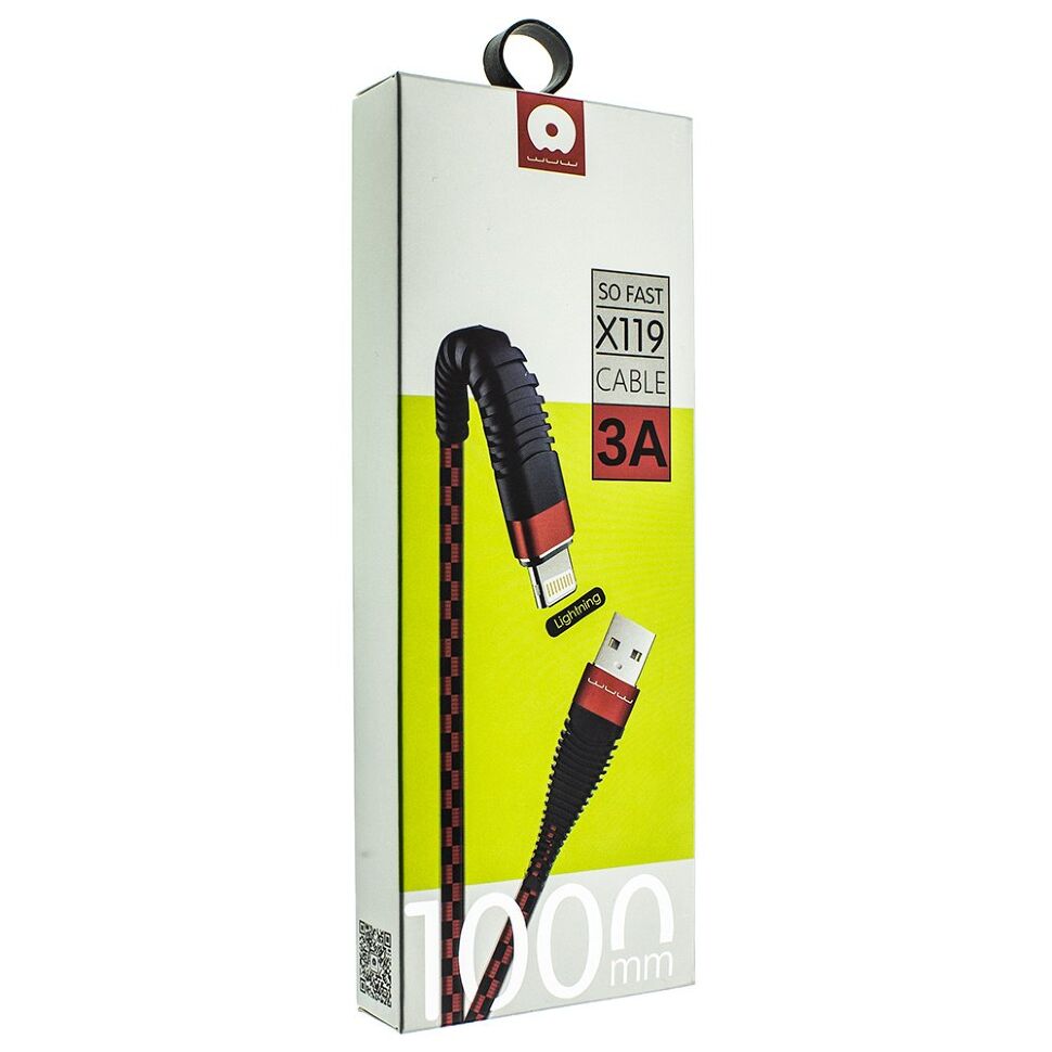 Кабель USB WUW X119 USB - Lightning 3A Кабель USB WUW X119 USB - Lightning 3A