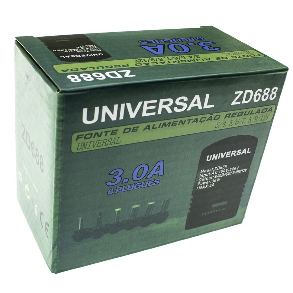 Мережевий зарядний пристрій універсальний з перемикачем ZD688 36W 6 режимів 3A с 6 перехідниками Мережевий зарядний пристрій універсальний з перемикачем ZD688 36W 6 режимів 3A с 6 перехідниками
