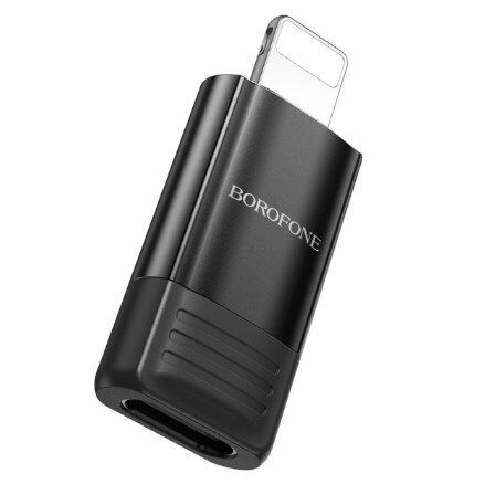 Перехідник BOROFONE BV18 OTG Type-C - Lightning ЧОРНИЙ Перехідник BOROFONE BV18 OTG Type-C - Lightning ЧОРНИЙ