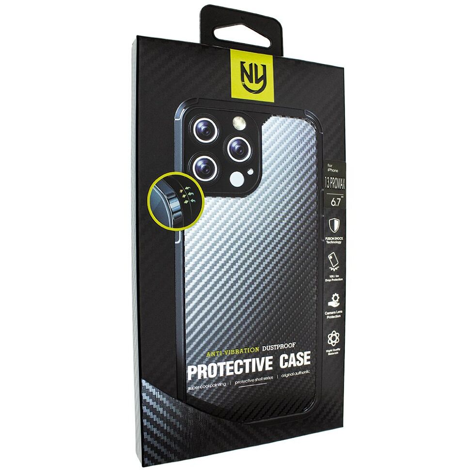 Силіконова протиударна карбонова накладка APPLE IPHONE 13 PRO MAX 6,7" Силіконова протиударна карбонова накладка APPLE IPHONE 13 PRO MAX 6,7"