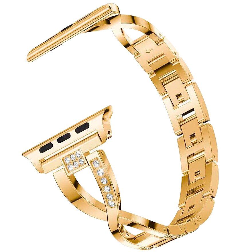 Ремінець металевий стрази SMART BUCKLE X Apple Watch 38 | 40 мм