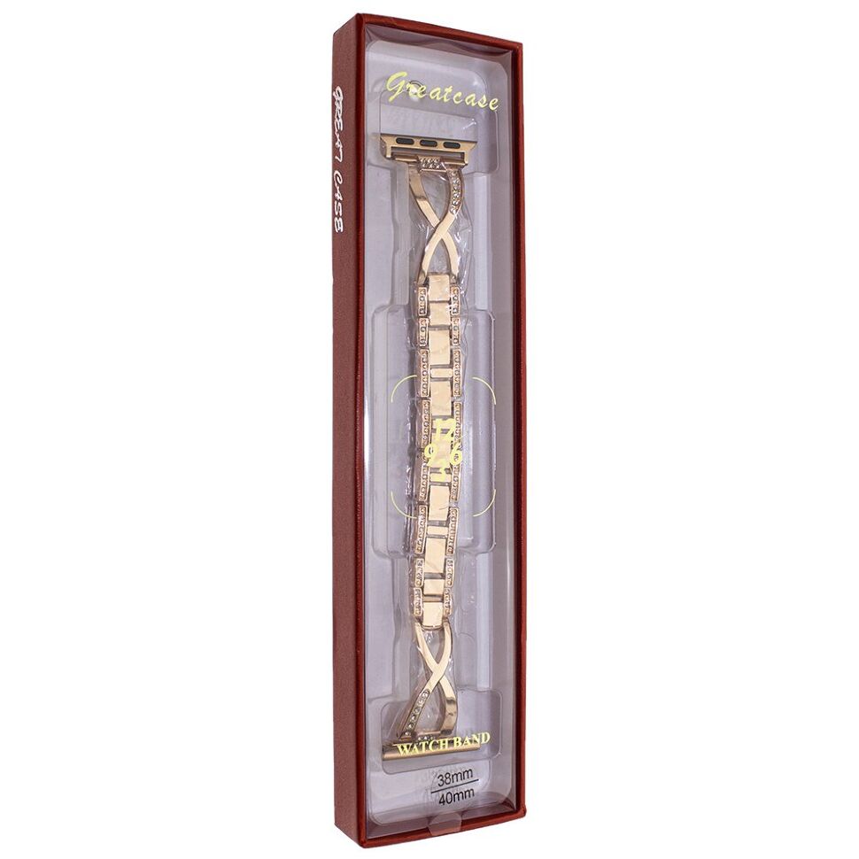 Ремінець металевий стрази SMART BUCKLE X Apple Watch 38 | 40 мм