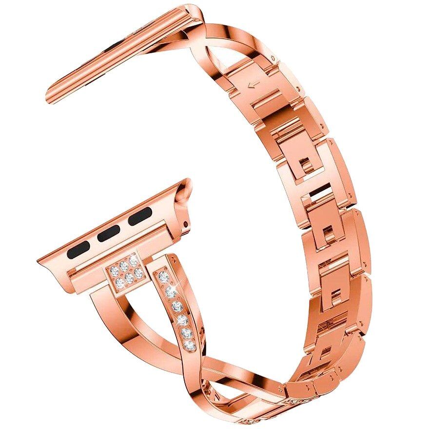 Ремінець металевий стрази SMART BUCKLE X Apple Watch 38 | 40 мм