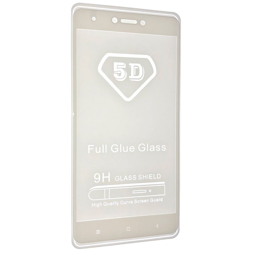 Скло 5D FULL GLUE TRIPLEX XIAOMI Redmi Note 4 БІЛИЙ тех. пак.