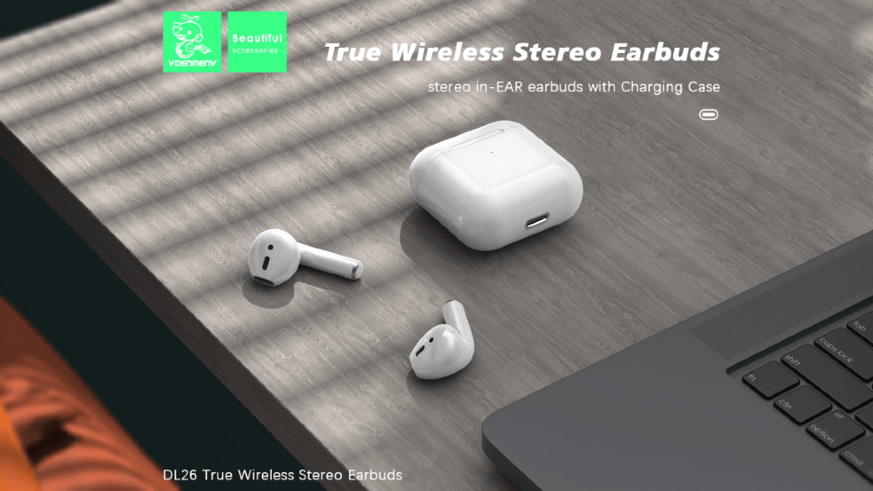 Бездротові навушники DENMEN DL26 БІЛИЙ