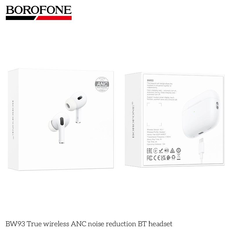 Бездротові навушники BOROFONE BW93 True Wireless Stereo з ANC (активне шумозаглушення)