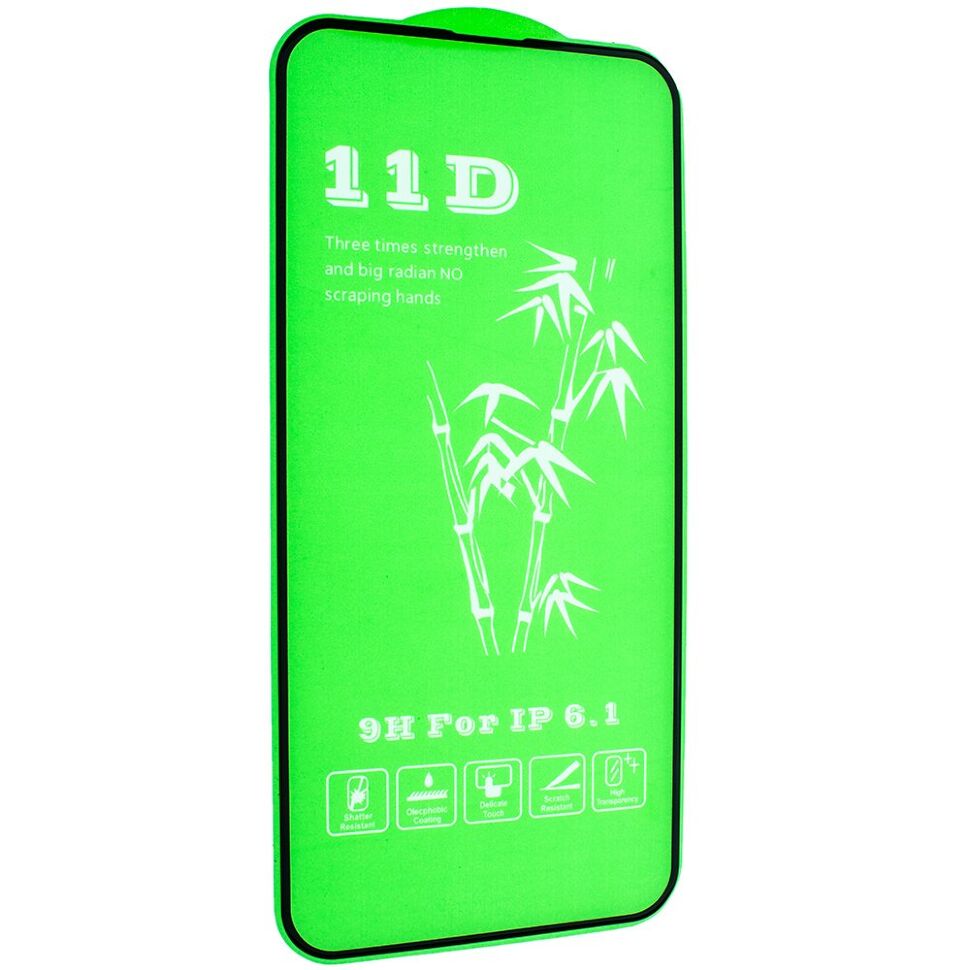 Захисне скло 11D для APPLE iPhone 16E / 14 / 13 / 13 PRO 6.1" ЧОРНИЙ