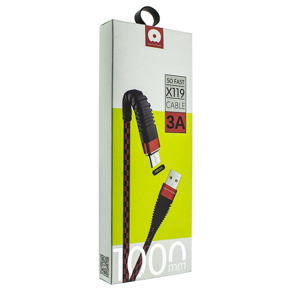 Кабель USB WUW X119 USB - micro 3A Кабель USB WUW X119 USB - micro 3A