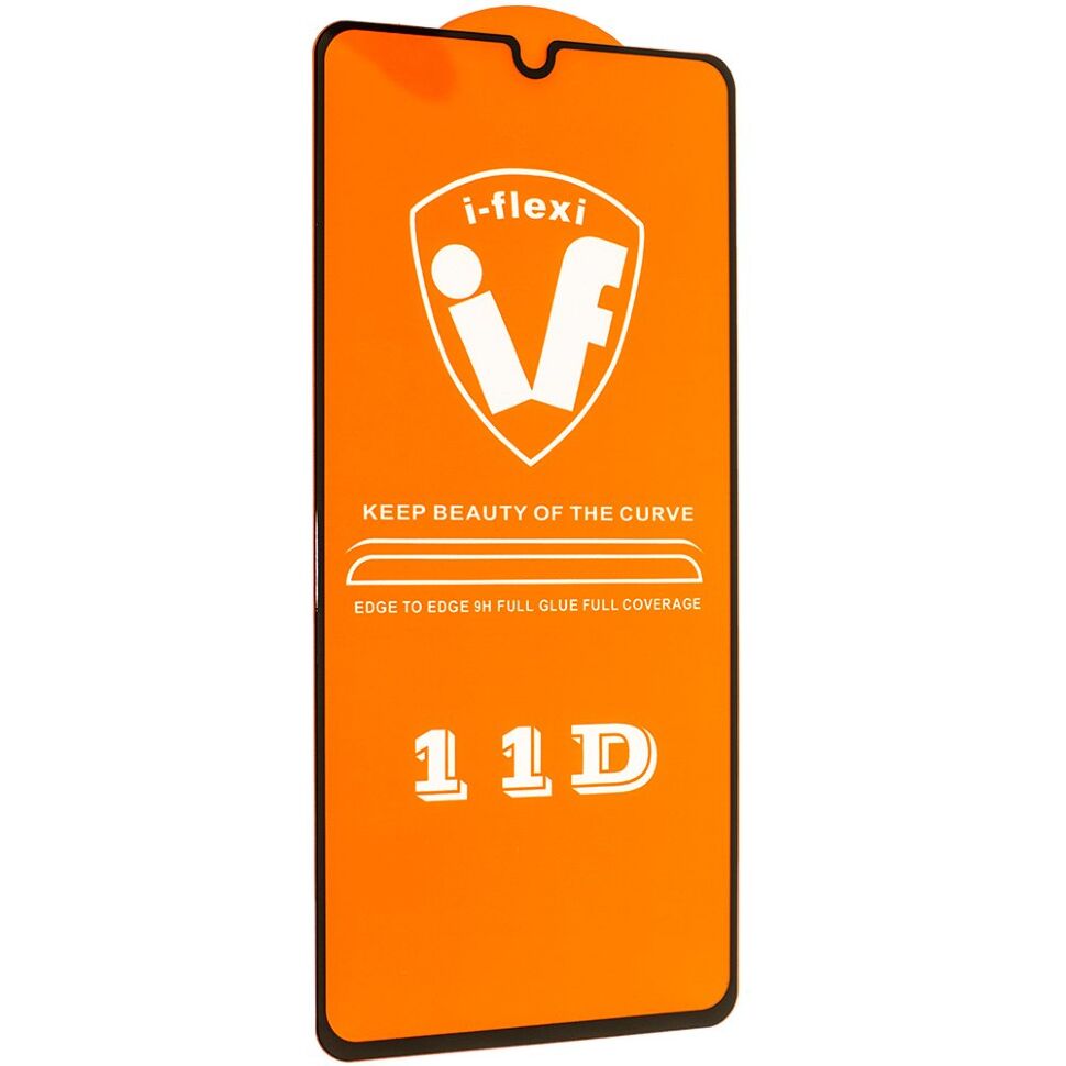 Захисне скло для телефону 11D 9H i-flexi SAMSUNG A415 Galaxy A41 2020 КУЛЬОК ЧОРНИЙ