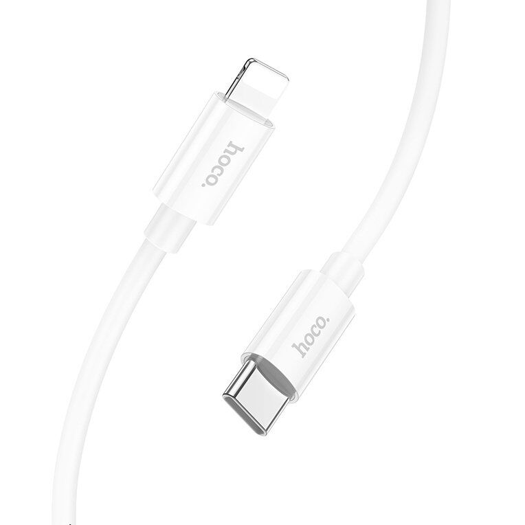 USB-C кабель HOCO X87 Type-C - Lightning SILICONE PD 20W, 1 метр, білий USB-C кабель HOCO X87 Type-C - Lightning SILICONE PD 20W, 1 метр, білий