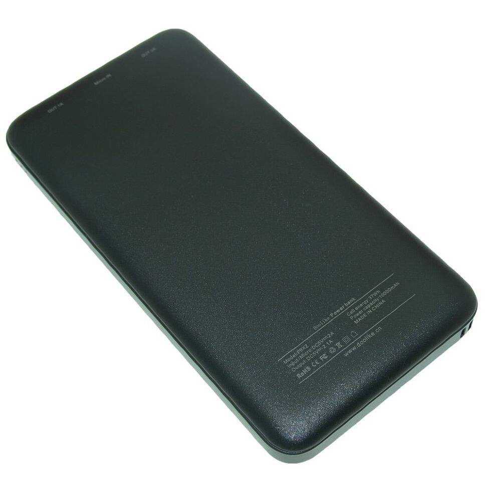 Power Bank Doolike DL-PBx2 10000 mAh ЧОРНИЙ